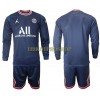 Original Trikotsatz Paris Saint-Germain Heimtrikot 2021-22 Langarm Für Kinder